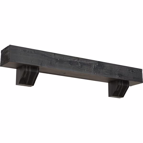 Kit w/ Ashford Corbels, Aged Ash, 4